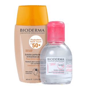 Kit Bioderma Sensibio H2O Photoderm Nude Touch Claro 2 Produtos