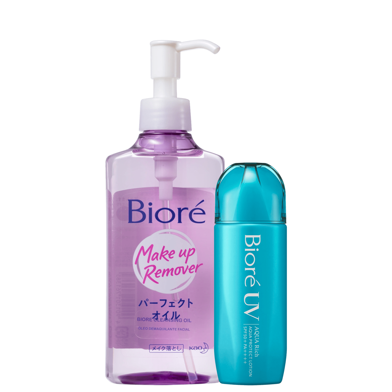 Kit Bioré Make Up Remover UV Aqua Rich FPS50 2 Produtos