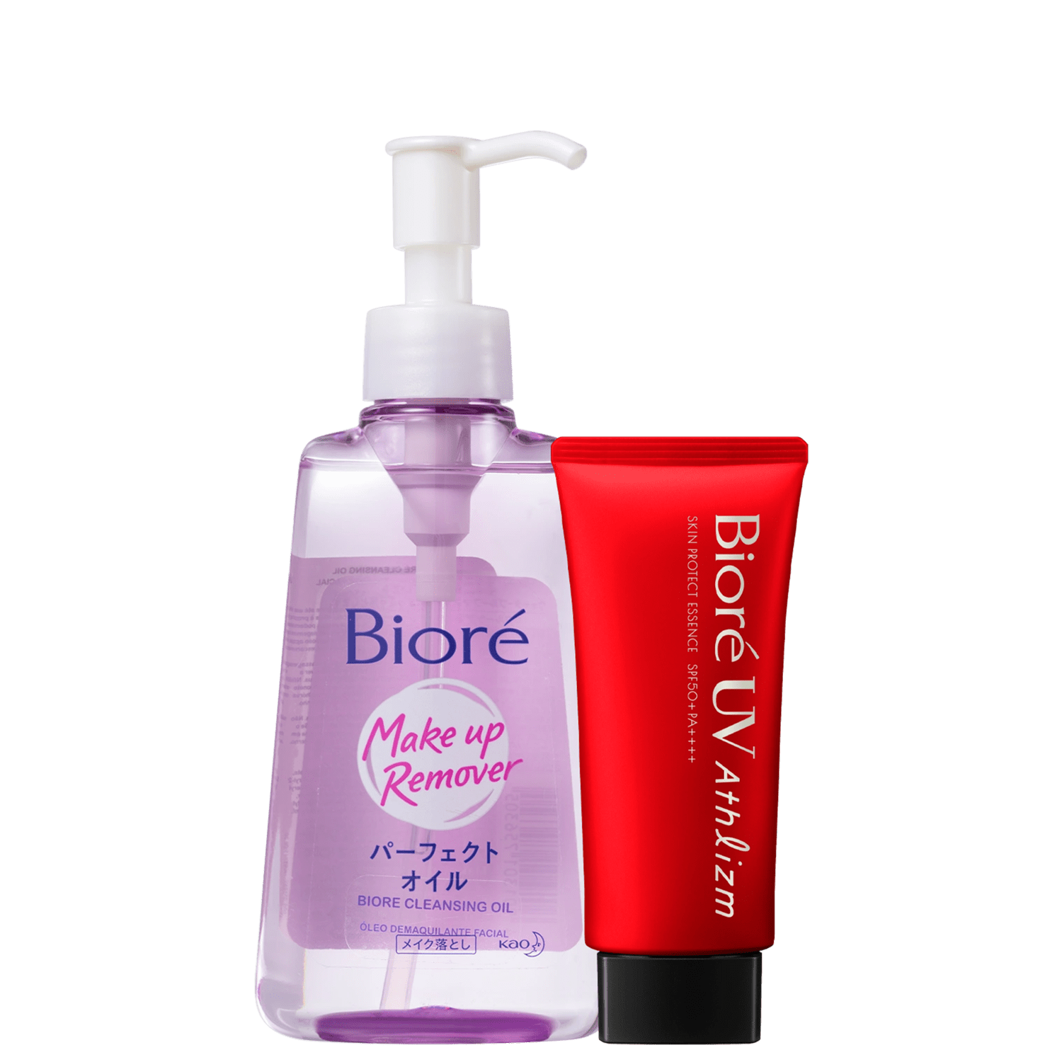Kit Bioré Make Up Remover UV Athlizm FPS50 Travel 2 Produtos