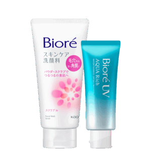 Kit Bioré Wash Scrub Aqua Rich 2 Produtos