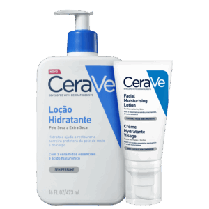 Kit CeraVe Hidratação Rosto & Corpo 2 Produtos
