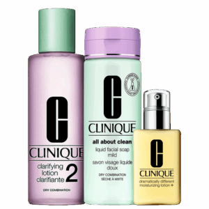 Kit Clinique Sistema 3 Passos Pele 2 Extra 3 Produtos Kit Clinique Sistema 3 Passos Pele 2 Extra 3 Produtos
