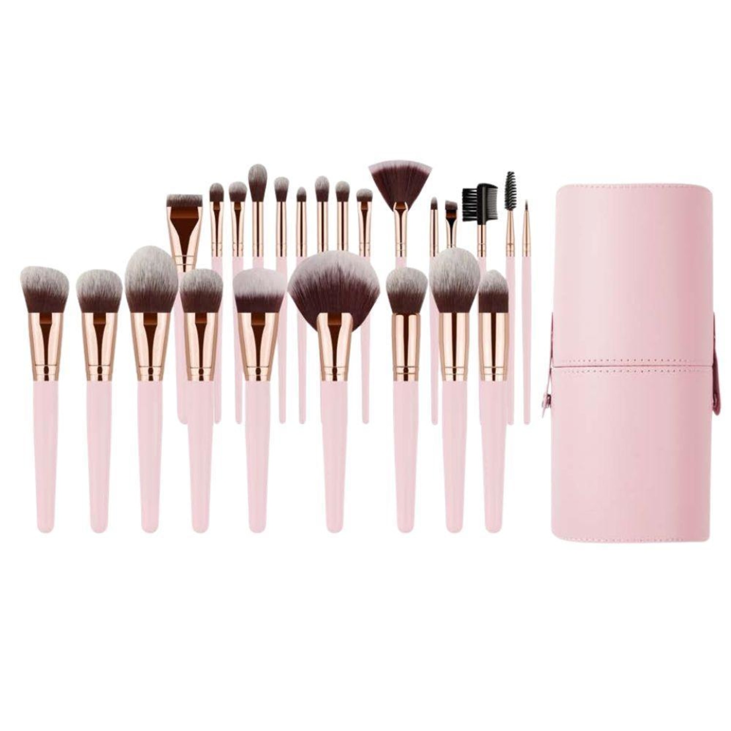 Kit Pincel Real Perfection Profissionais com Case 24 Pincéis