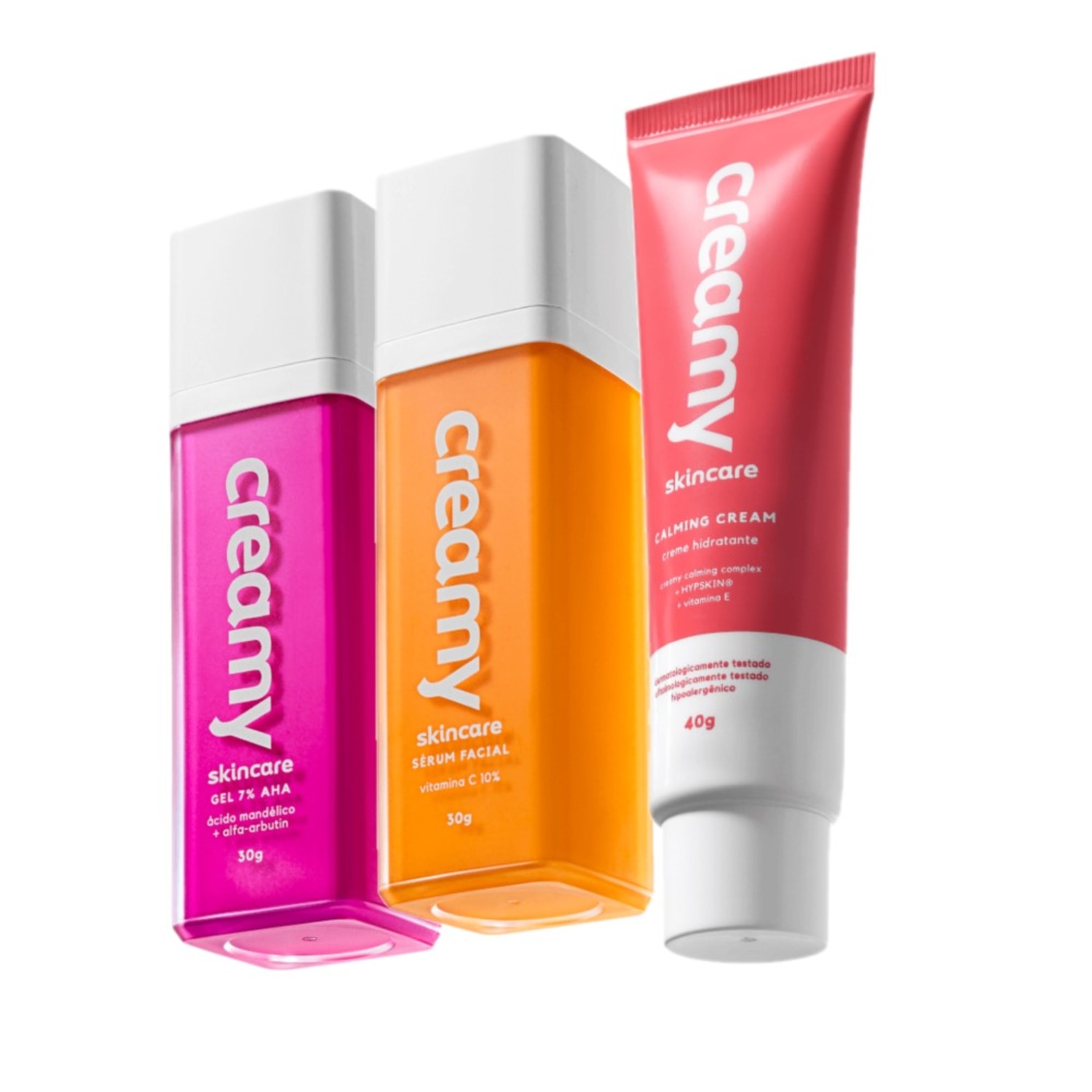 Kit Creamy Vitamina C Calming Mandélico 3 Produtos