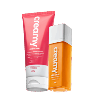 Kit Skincare Creamy Vitamina C Calming Body Cream Creme Hidratante Corporal 2 unidades