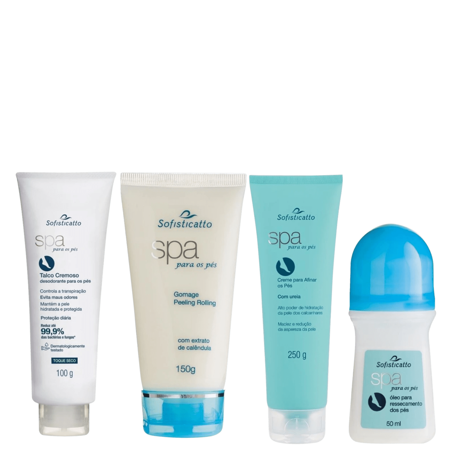 Kit Creme Pé Hidrata Esfolia Evita Mau Cheiro Rachadura Ressecado 1 Unidade