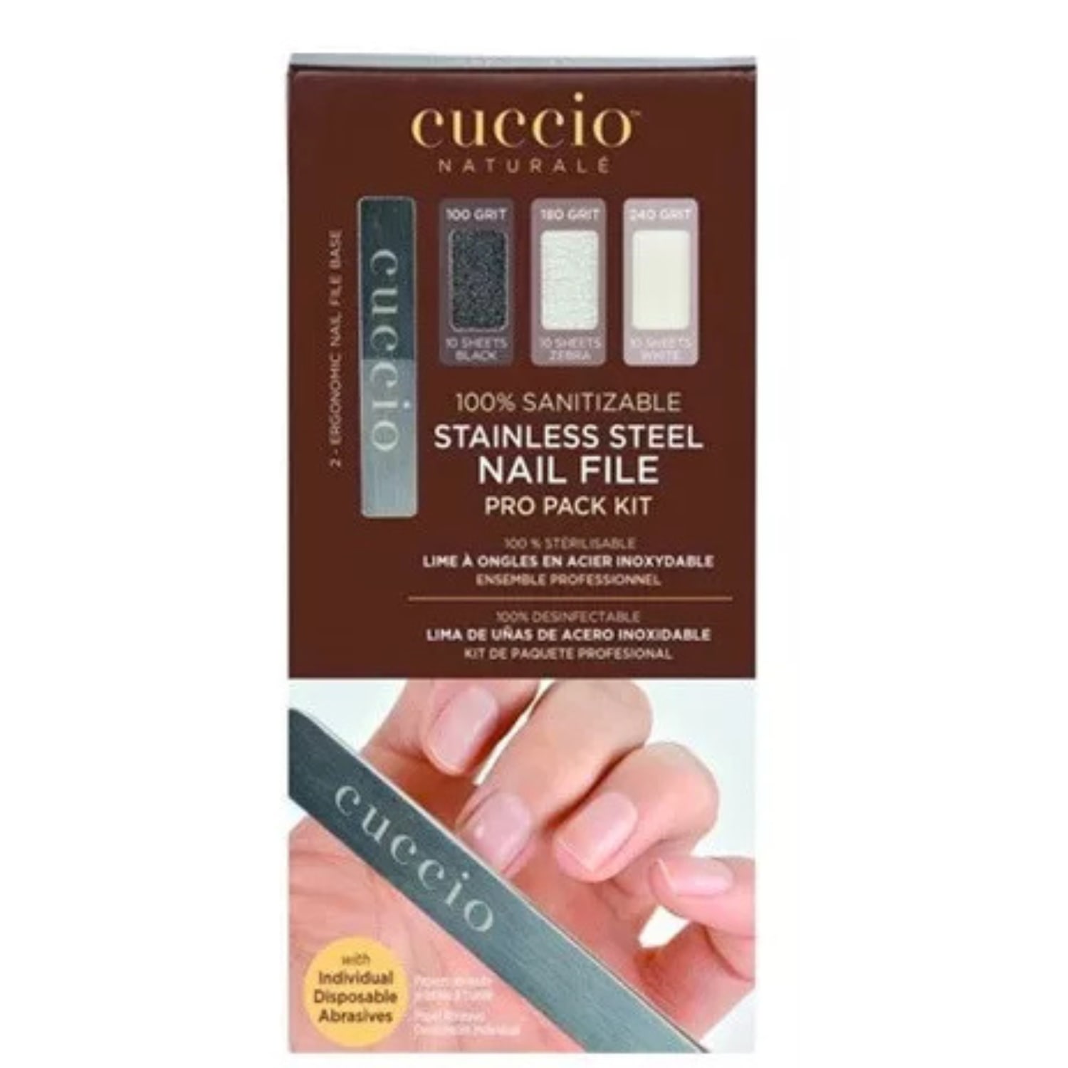 Kit Cuccio Brasil Naturale Manicure Inox 32 Produtos