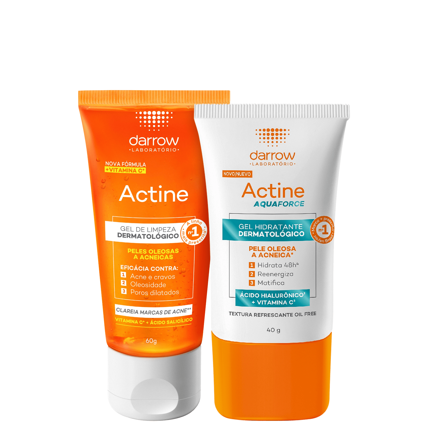 Kit Darrow Actine Aquaforce Limpeza & Hidratação 2 Produtos