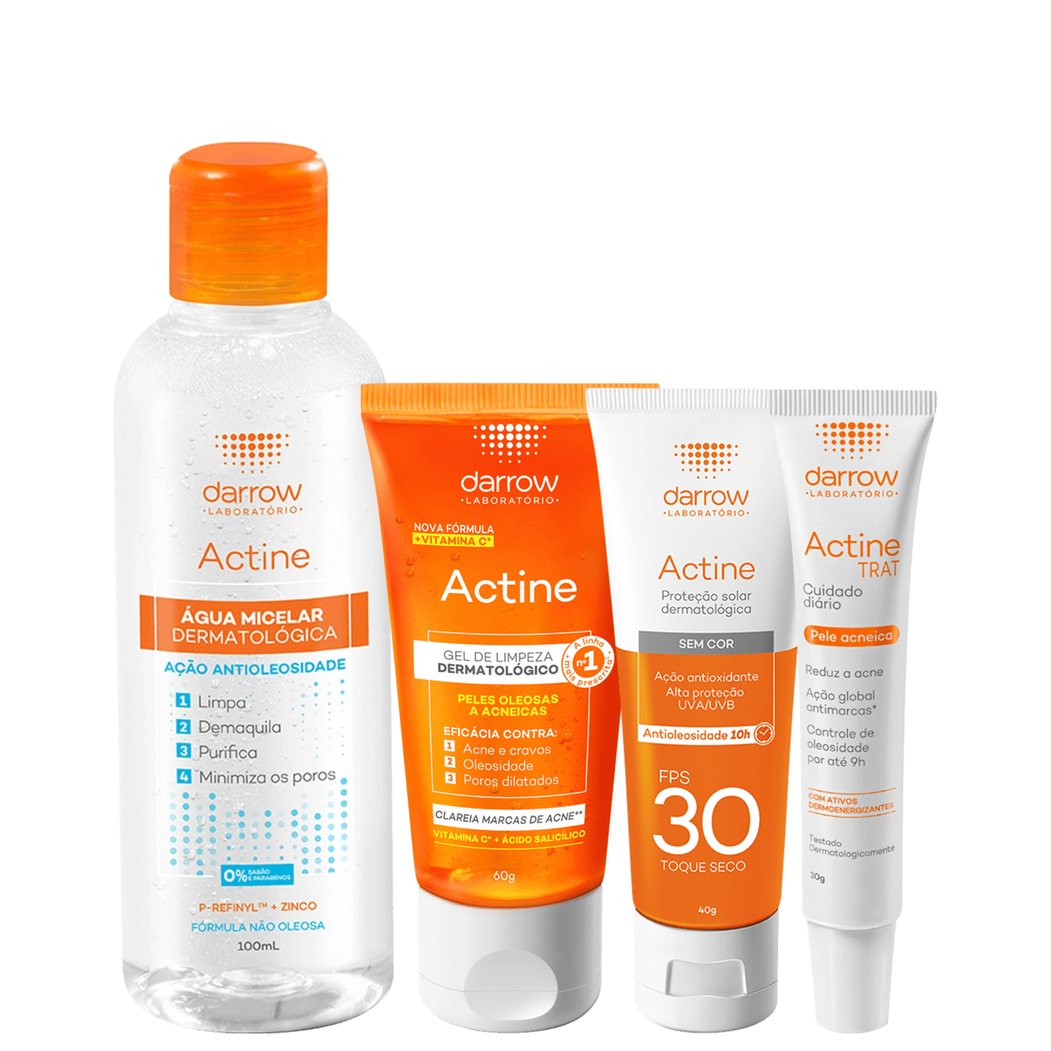 Kit Darrow Actine Care Trat 4 Produtos