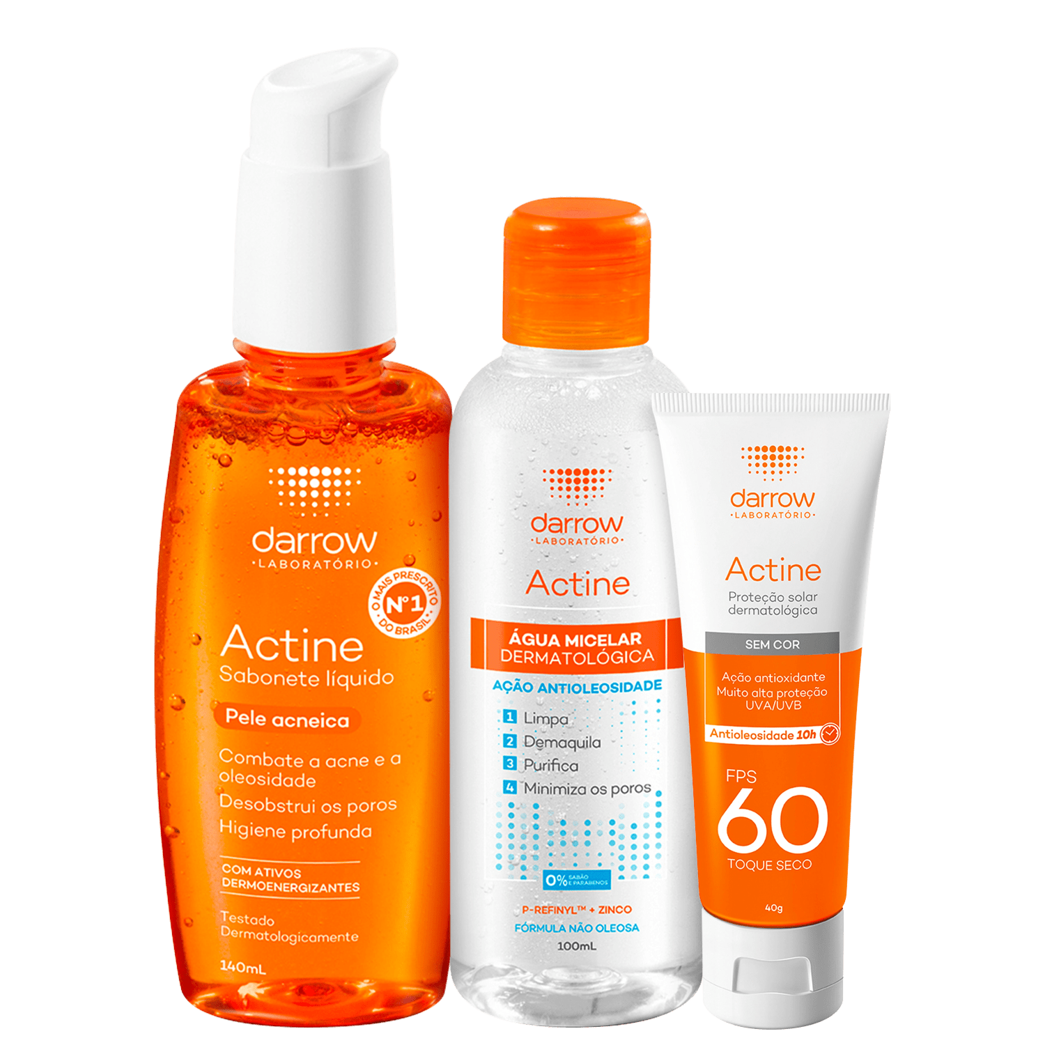 Kit Darrow Actine Control FPS60 3 Produtos