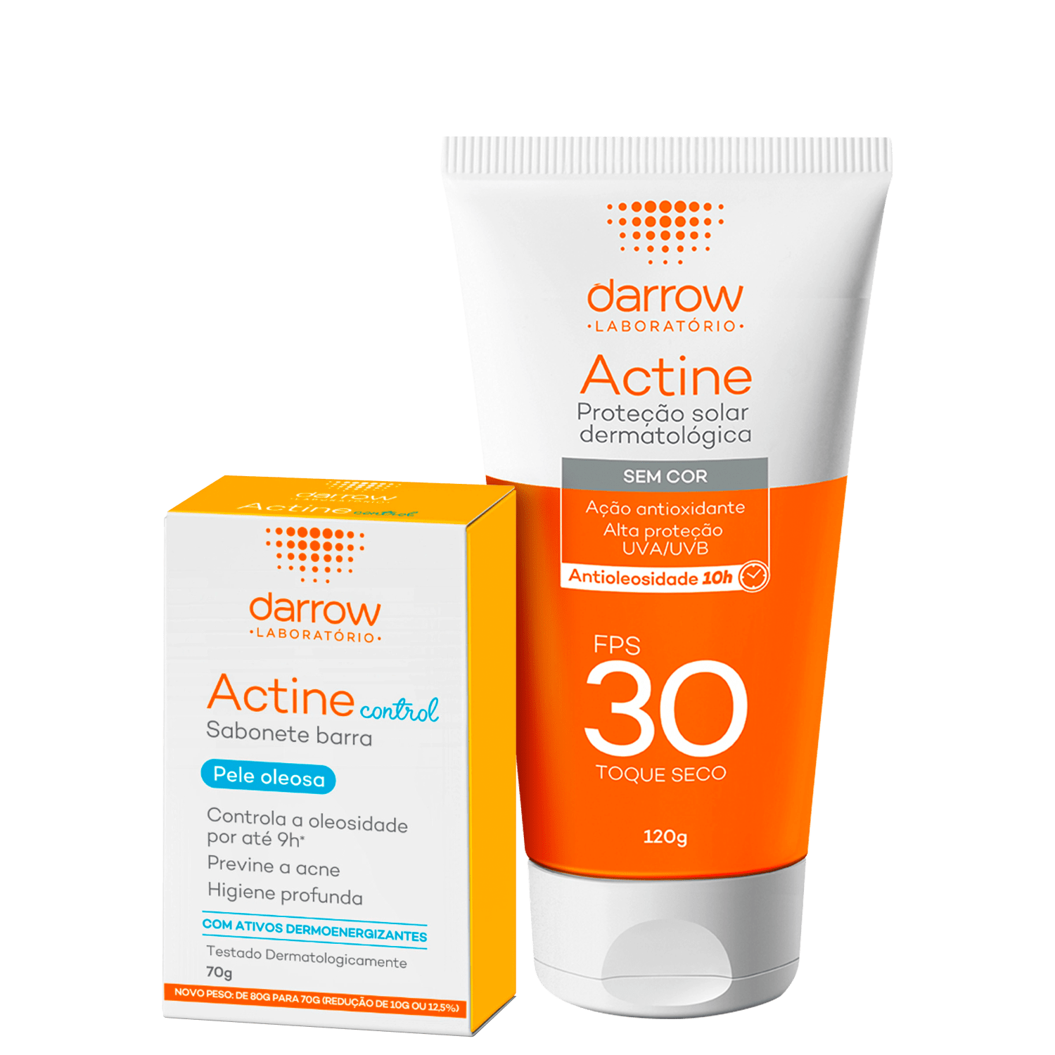 Kit Darrow Actine Duplo Controle 2 Produtos