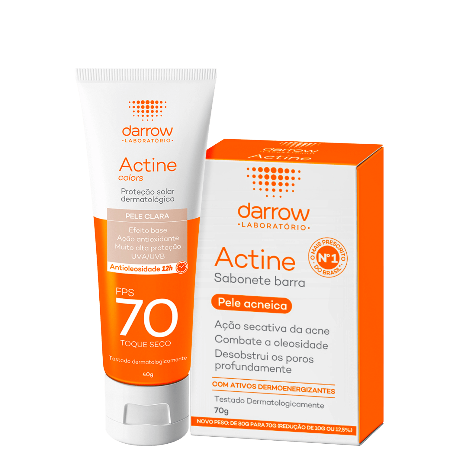 Kit Darrow Actine Pele Clara 2 Produtos