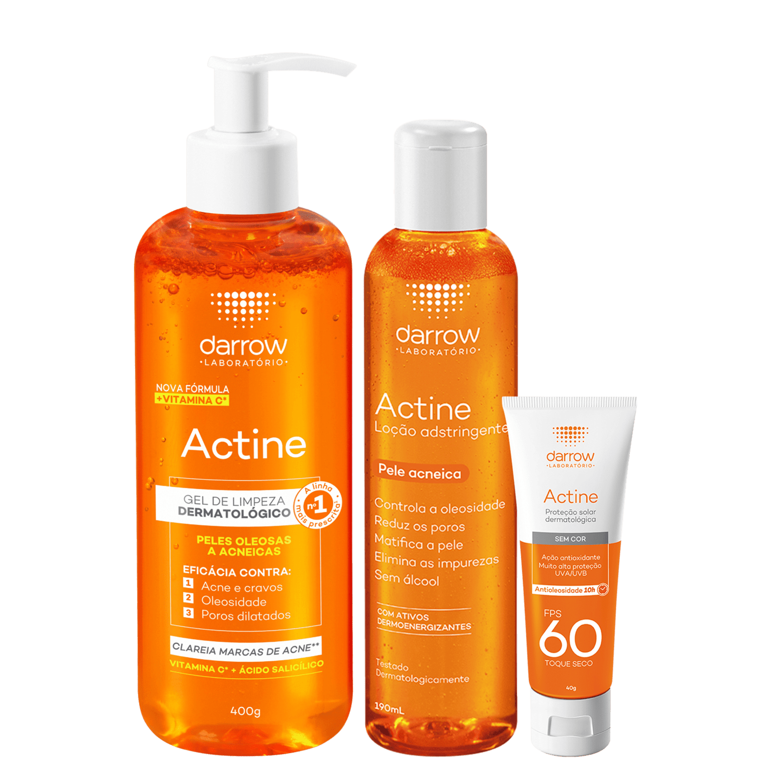 Kit Darrow Actine Smooth Skin Trio 3 Produtos