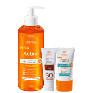 Kit Darrow Actine Triple Care 3 Produtos Kit Darrow Actine Triple Care 3 Produtos