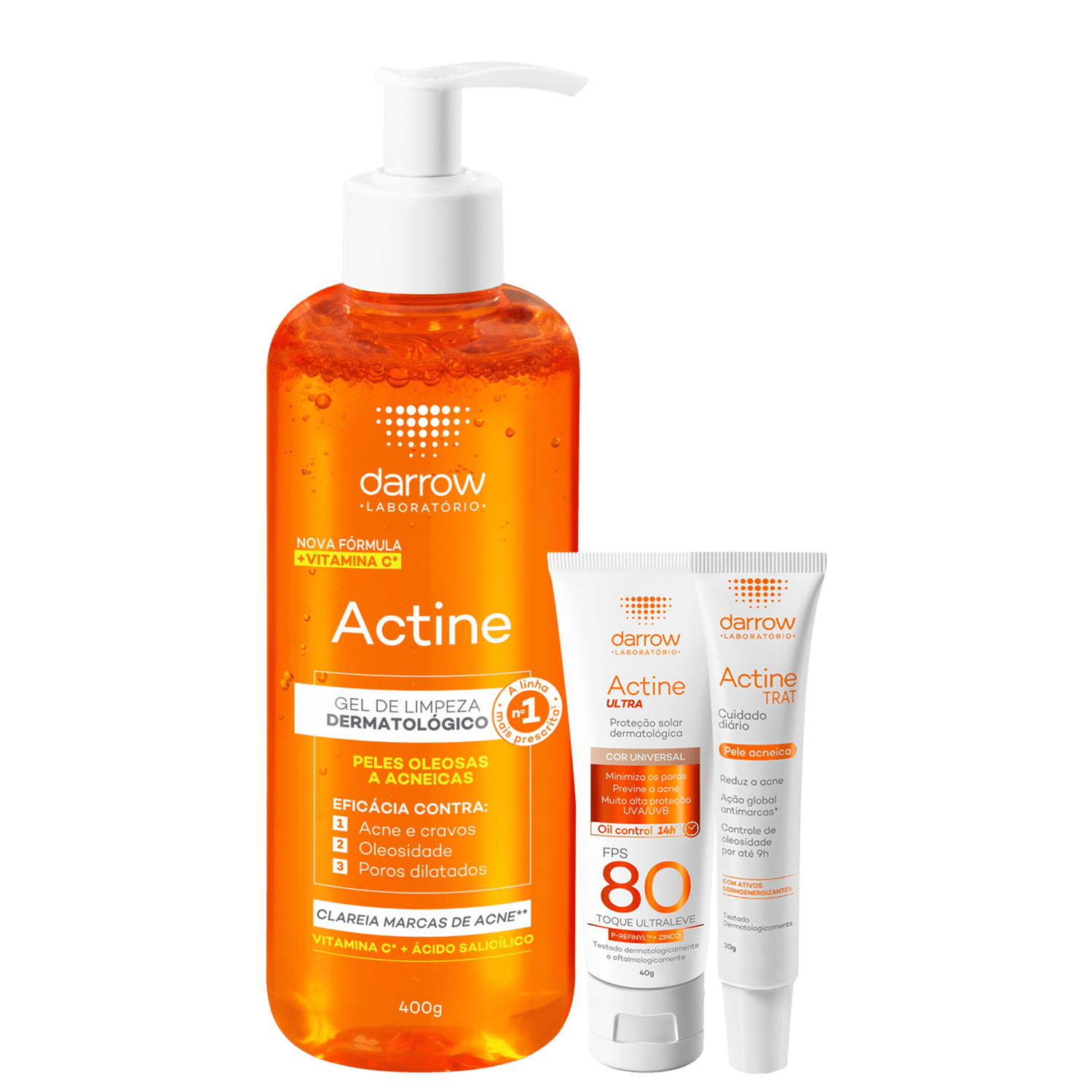 Kit Darrow Trat Actine Ultra FPS80 Universal 3 Produtos
