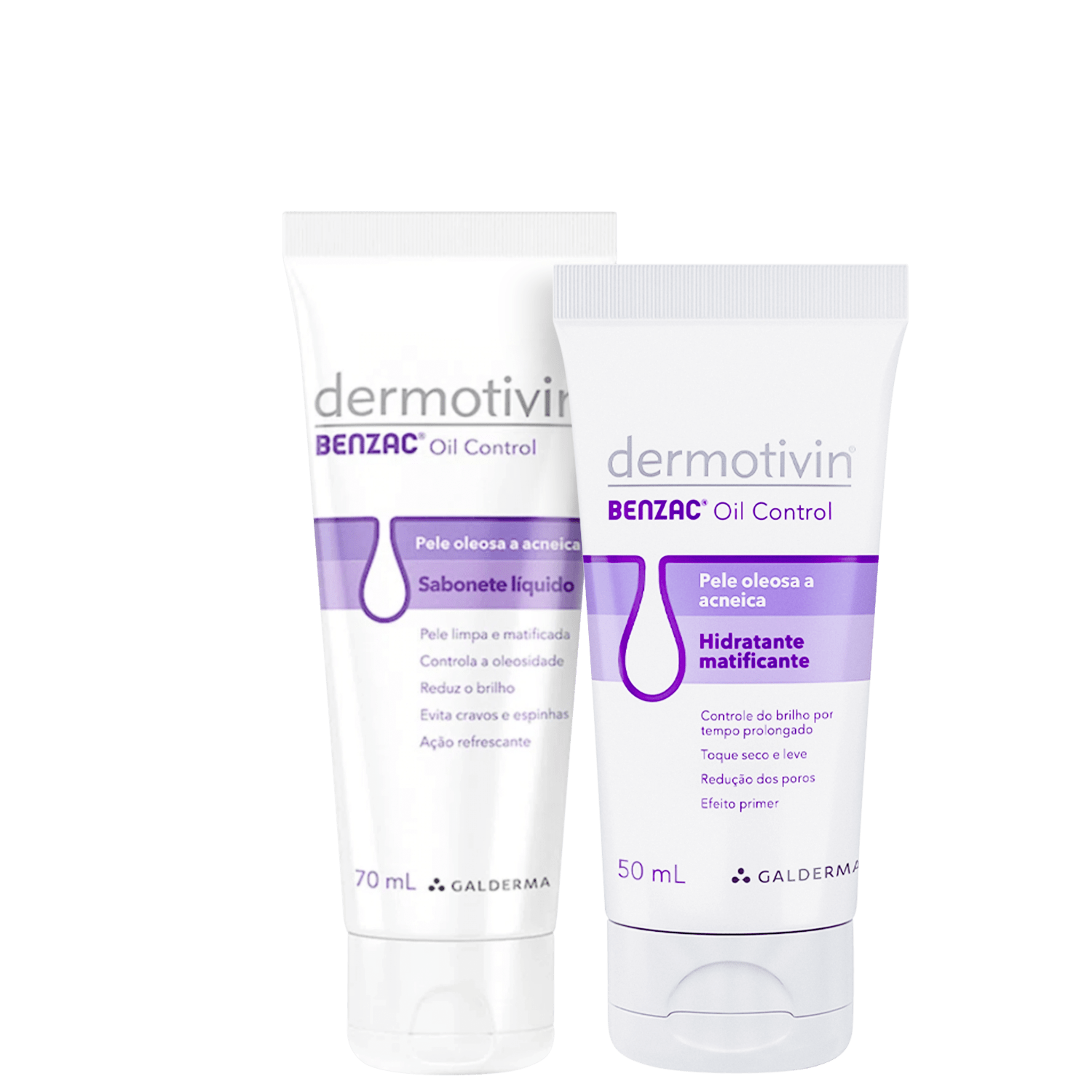 Kit Dermotivin Benzac Higienização e Hidratação 2 Produtos