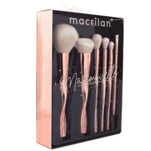 Kit Pincel Mademoiselle para Maquiagem ED004 6 Pincéis