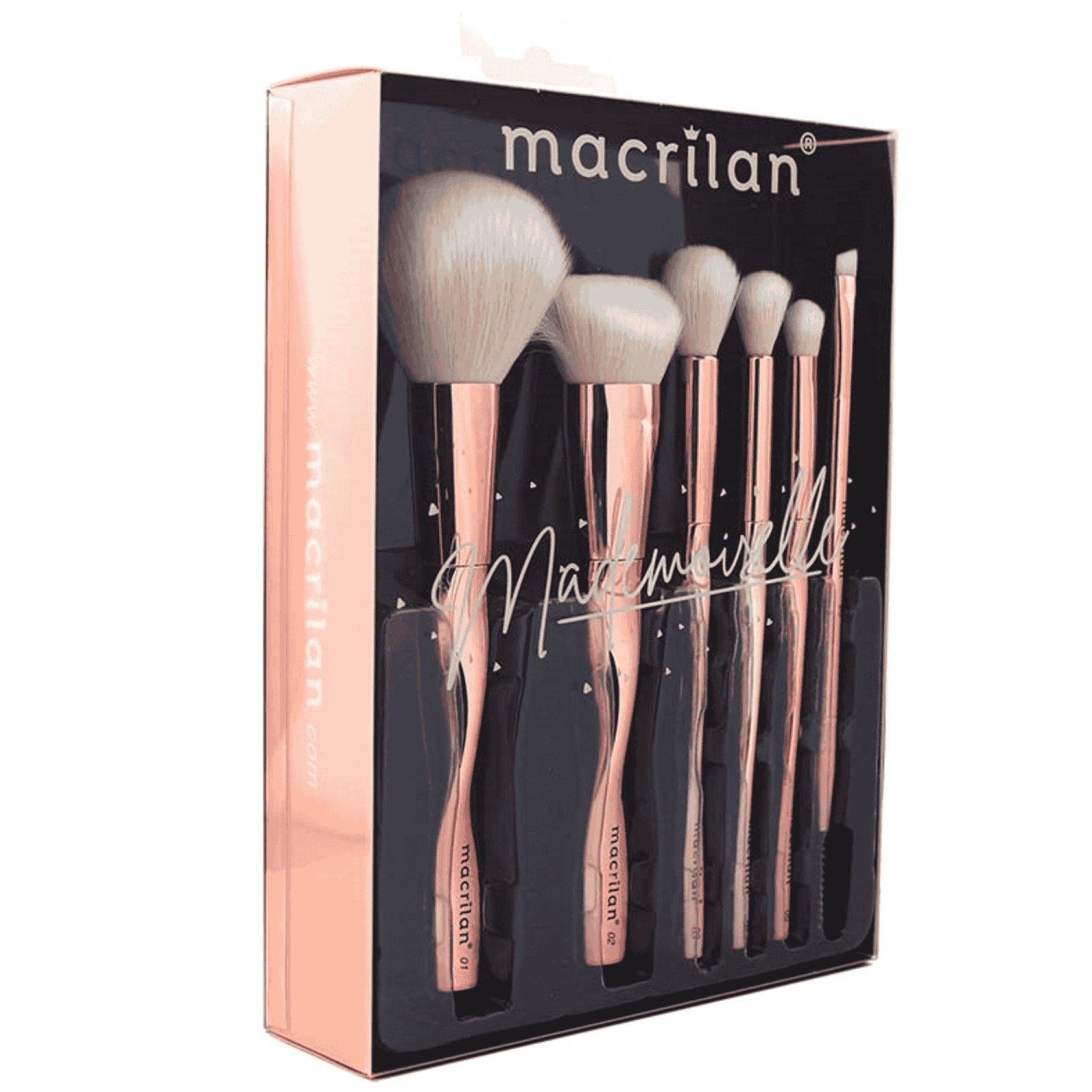 Kit Pincel Mademoiselle para Maquiagem ED004 6 Pincéis
