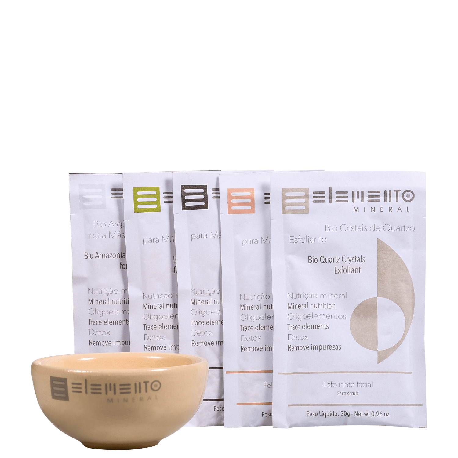 Kit Elemento Mineral Bio Argilas Purificante 6 Produtos