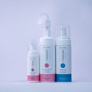 Kit Espumas Faciais para Pele Sensível 150ml e 50ml + Espuma Facial Masculina 150ml