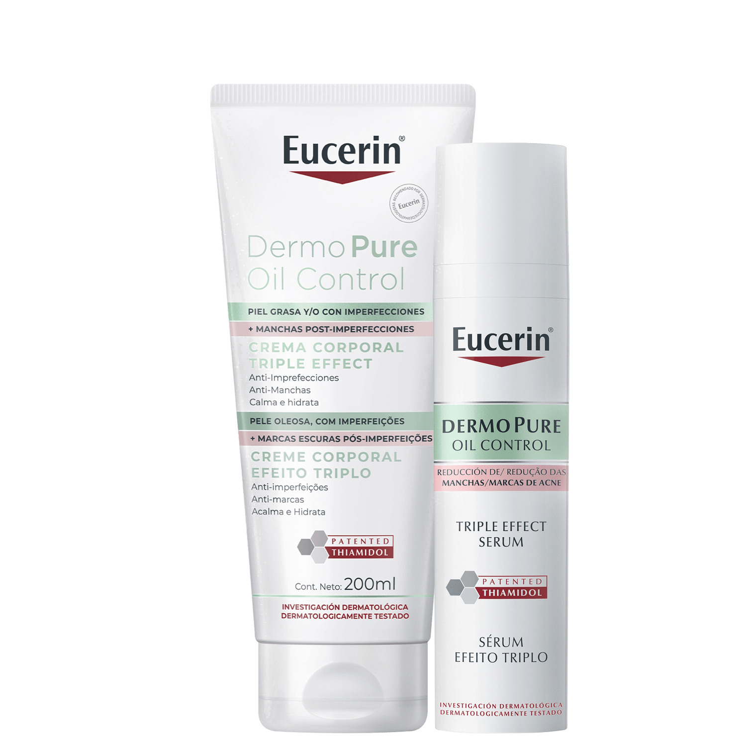 Kit Eucerin DermoPure Oil Control Efeito Triplo 2 Produtos