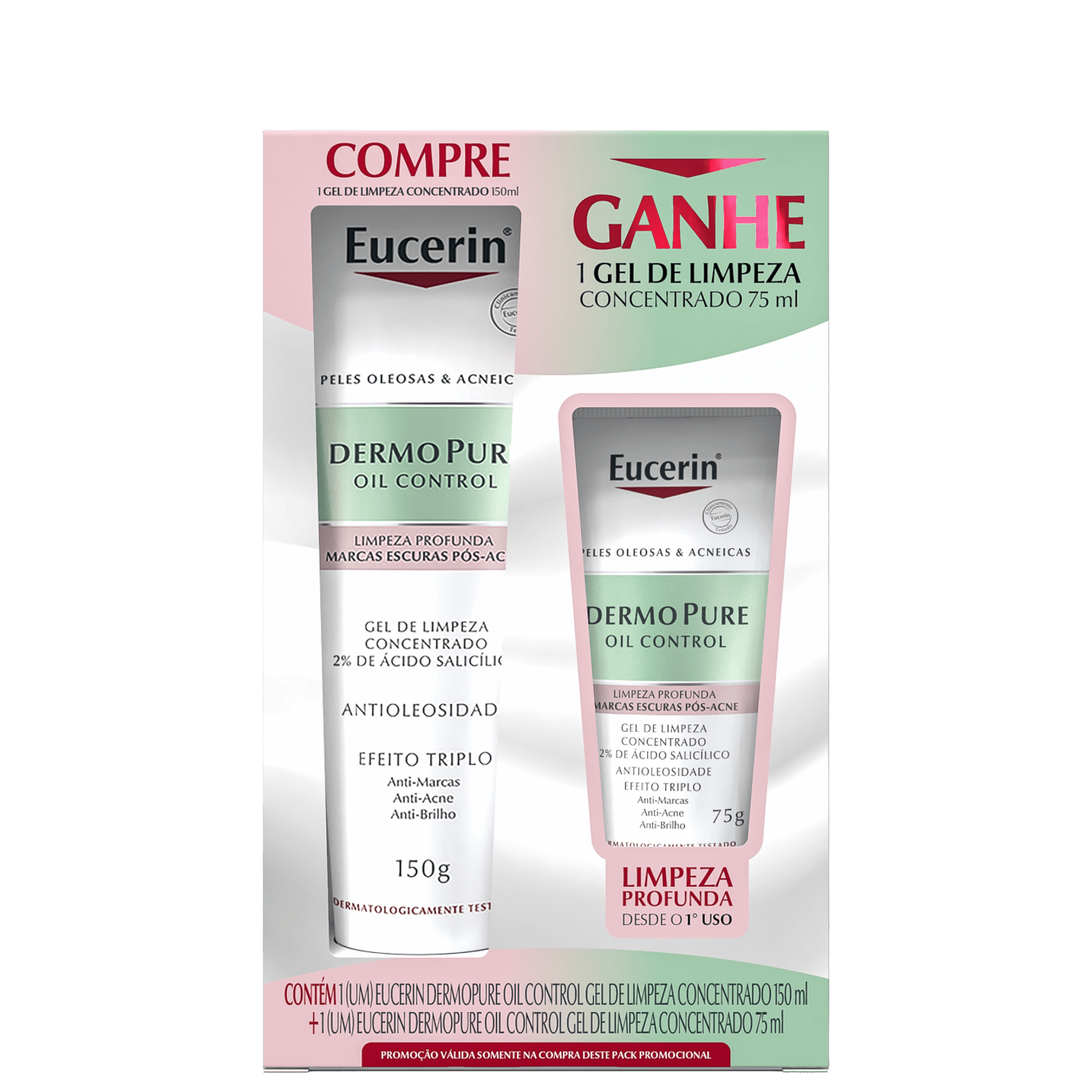Kit Eucerin DermoPure Oil Control Gel 2 Produtos