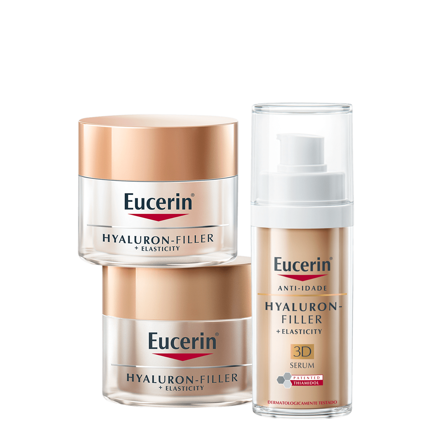 Kit Eucerin Hyaluron-Filler Elasticity Trio 3 Produtos