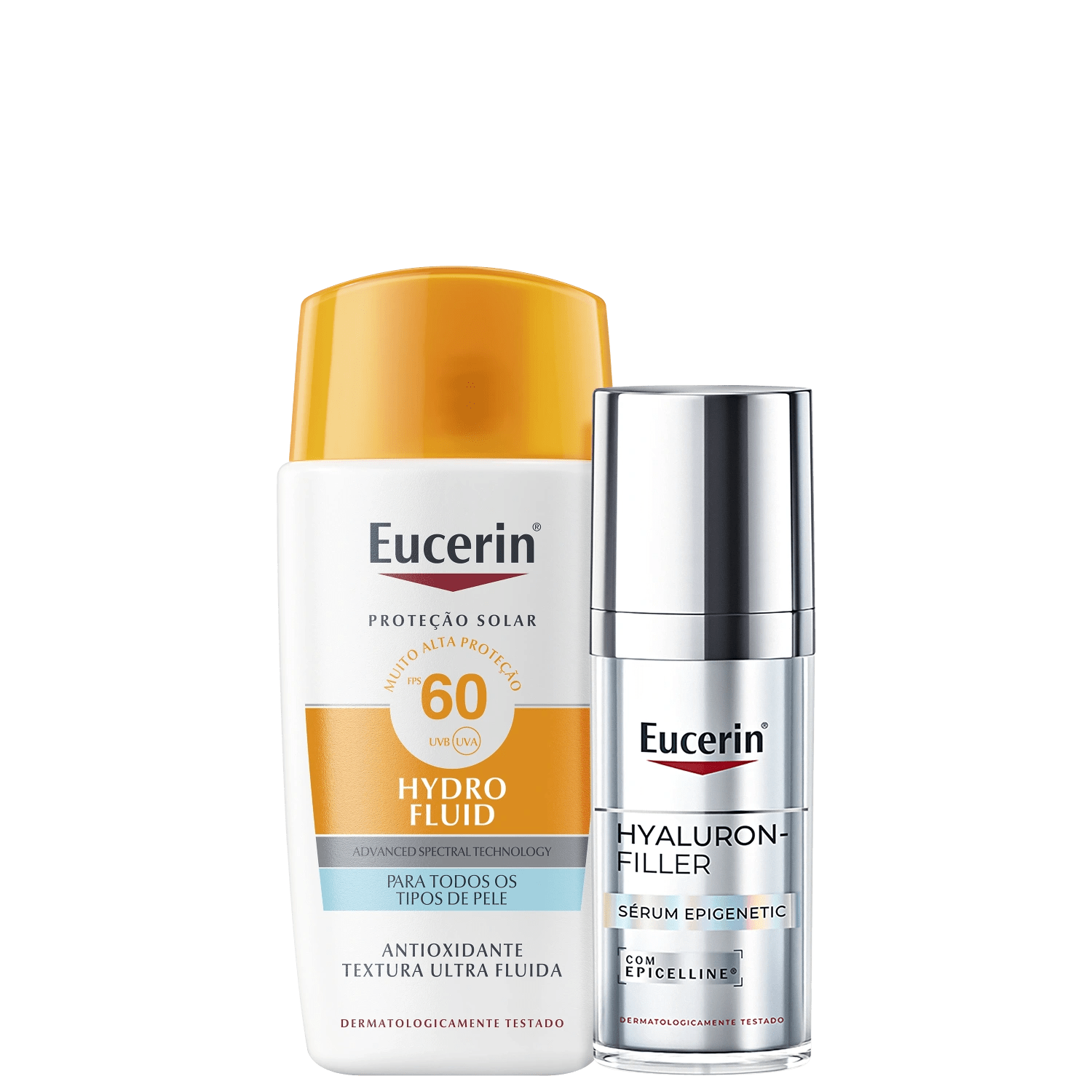 Kit Eucerin Hyaluron-Filler Epigenetic Sun Hydro Fluid FPS 60 2 Produtos