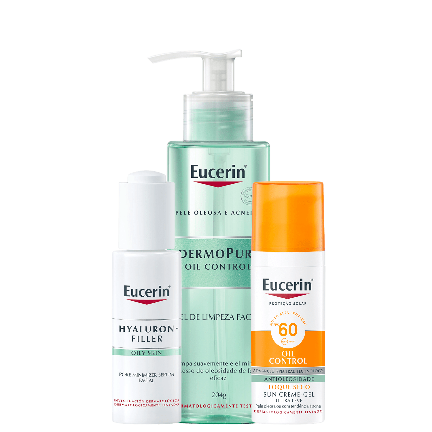 Kit Eucerin Oil Control Pore Minimizer 3 Produtos