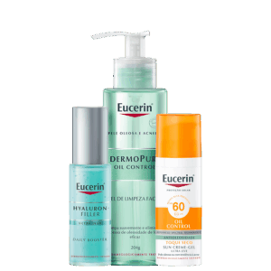 Kit Eucerin Oil Control Skincare Trio 3 Produtos Kit Eucerin Oil Control Skincare Trio 3 Produtos