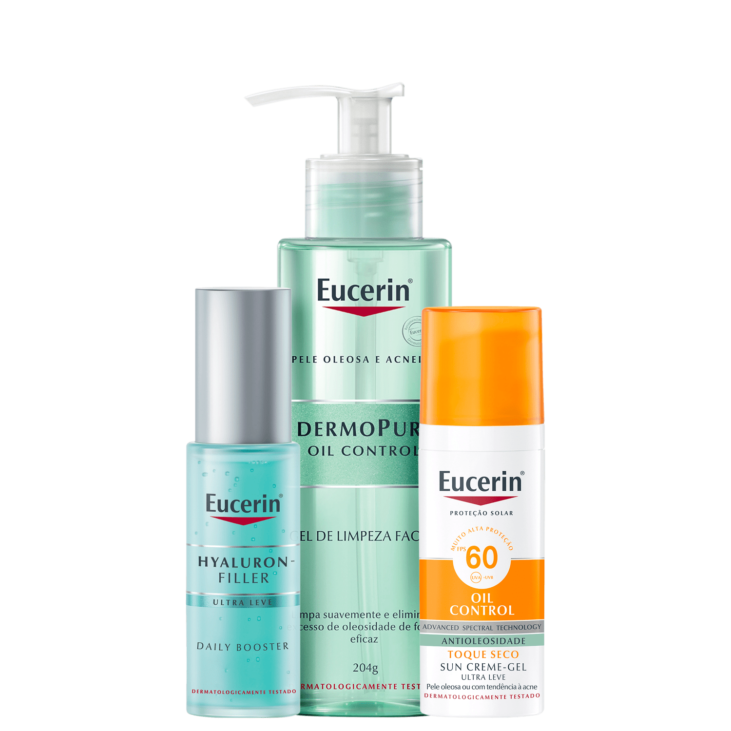 Kit Eucerin Oil Control Skincare Trio 3 Produtos