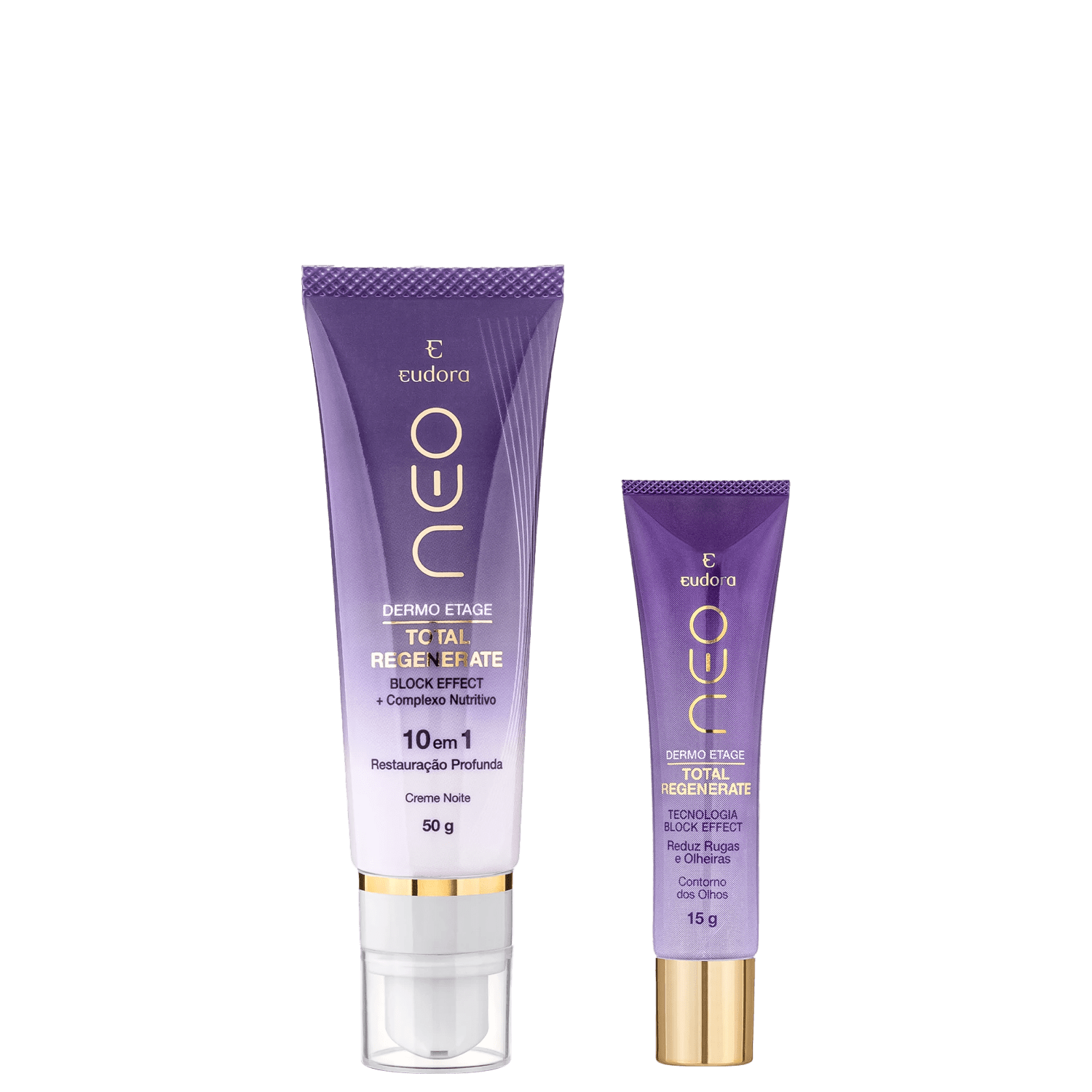 Kit Eudora Neo Dermo Etage Total Regenerate- Creme Noturno 15g + Contorno dos Olhos 50g