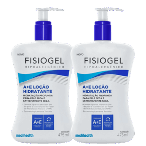 Kit Loção Corporal Fisiogel Hidratante Double 2 Unidades