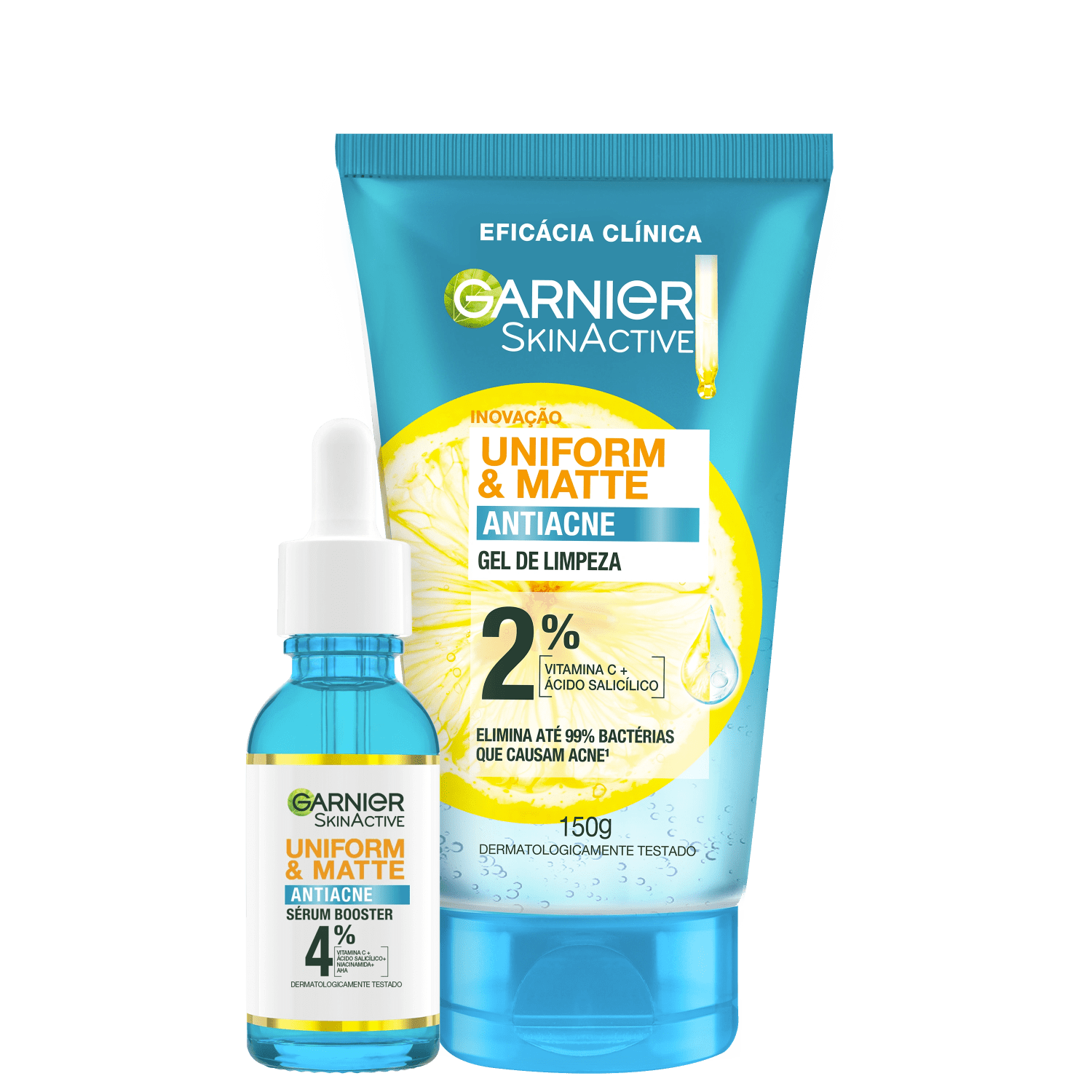 Kit Garnier SkinActive Uniform & Matte Antiacne Duo 2 Produtos
