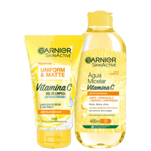 Kit Garnier SkinActive Uniform & Matte Duplo 2 Produtos Kit Garnier SkinActive Uniform & Matte Duplo 2 Produtos