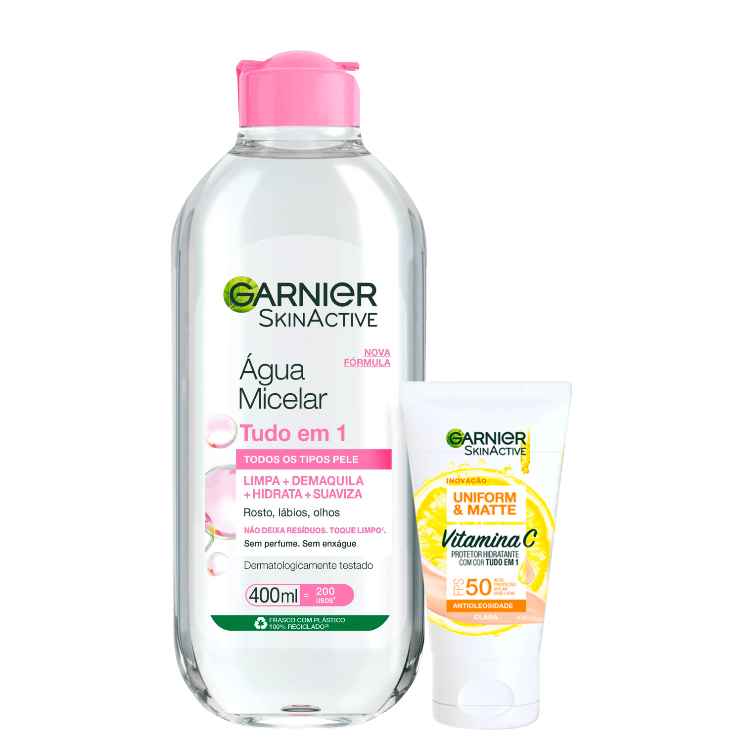 Kit Garnier SkinAtive Pele Incrível 1 2 Produtos