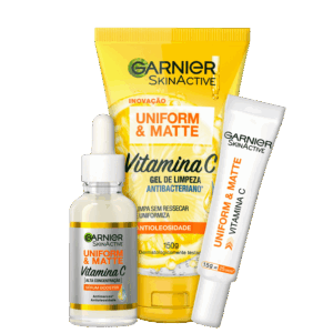 Kit Garnier SkinAtive Uniform & Matte Trio 3 Produtos Kit Garnier SkinAtive Uniform & Matte Trio 3 Produtos