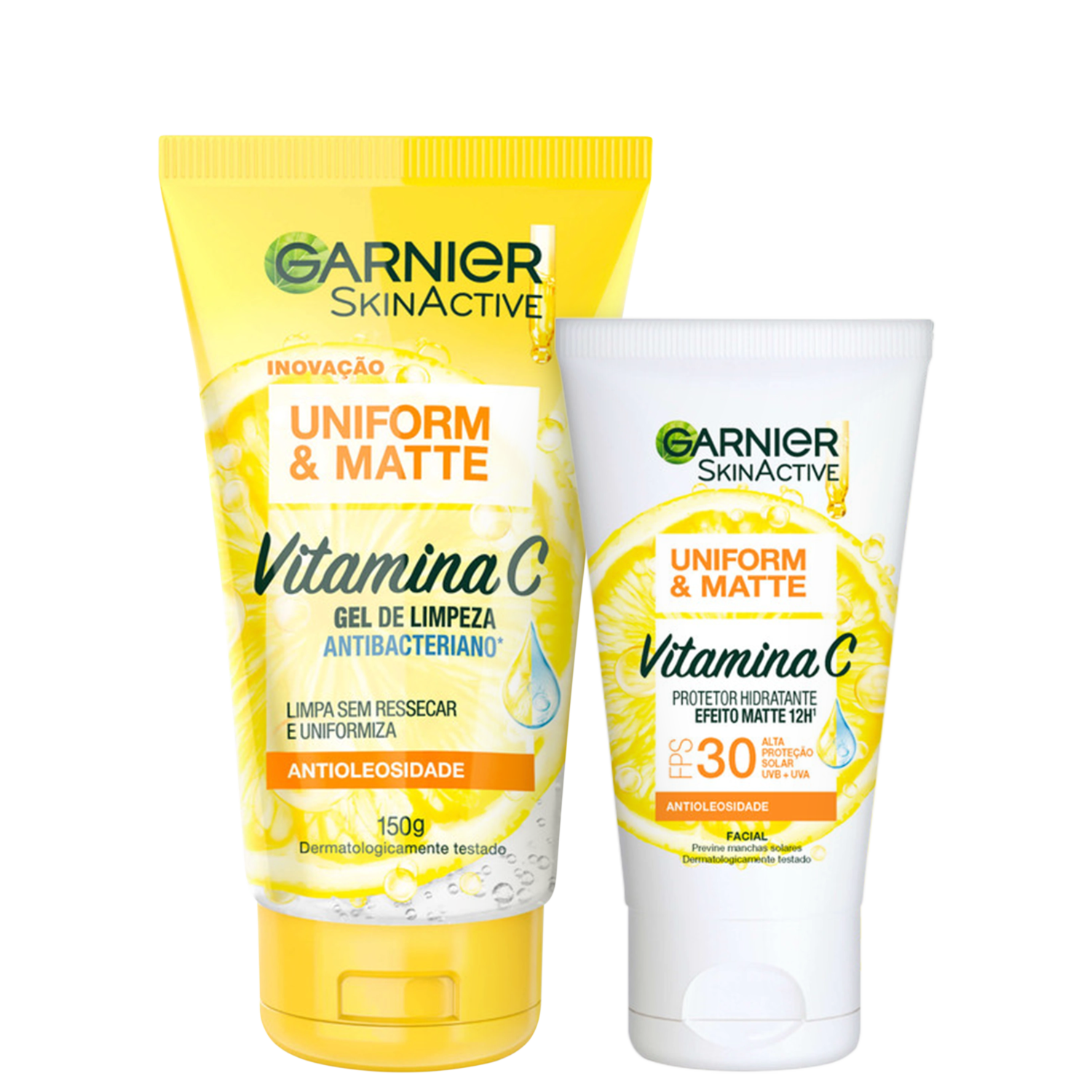 Kit Garnier Uniform and Matte Vitamina C Duo 2 Produtos