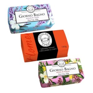 Kit Giorno Bagno Lavanda Benjoim e Uomo Laranja 3 produtos