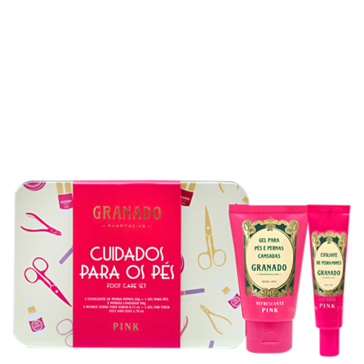 Kit Cuidados para os Pés Granado Pink 2 Produtos