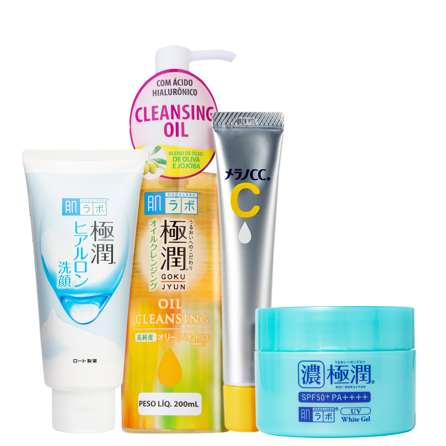 Kit Hada Labo Gokujyun Melano CC 4 Produtos