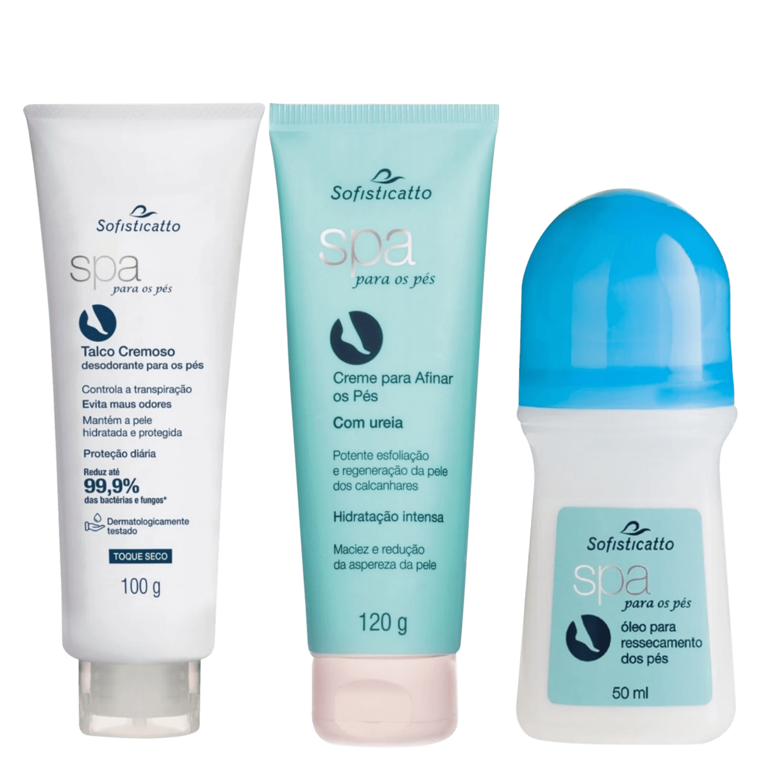 Kit Hidratação de Pé Creme Desodorante Tira Ressecado Chulé 1 Unidade