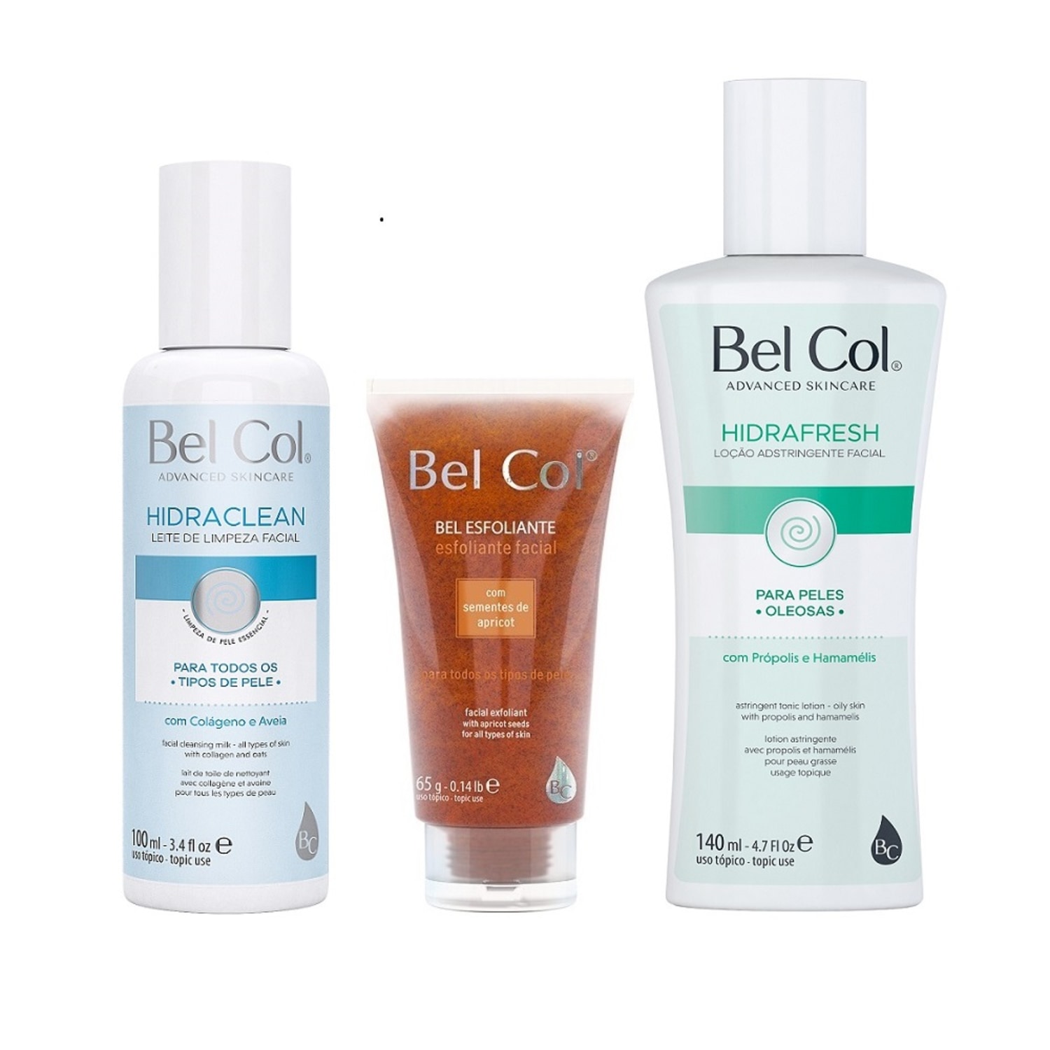 Kit Higienização Facial Bel Col Hidrafresh Pele Oleosa 1 unidade