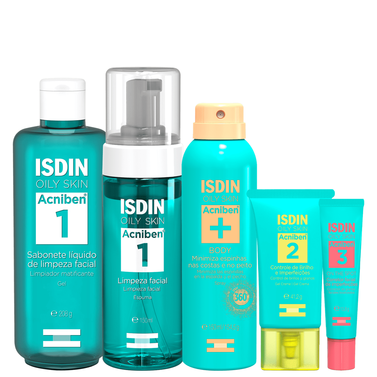 Kit ISDIN Acniben 5 Produtos