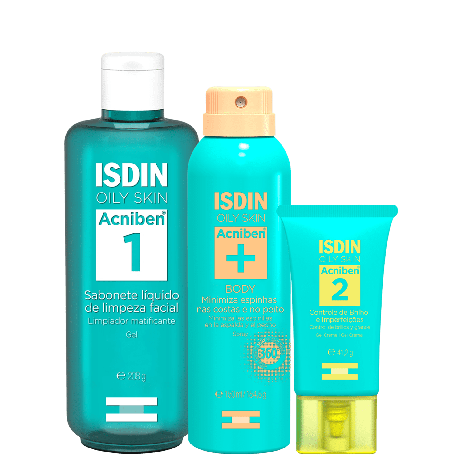Kit ISDIN Acniben Face & Body 3 Produtos