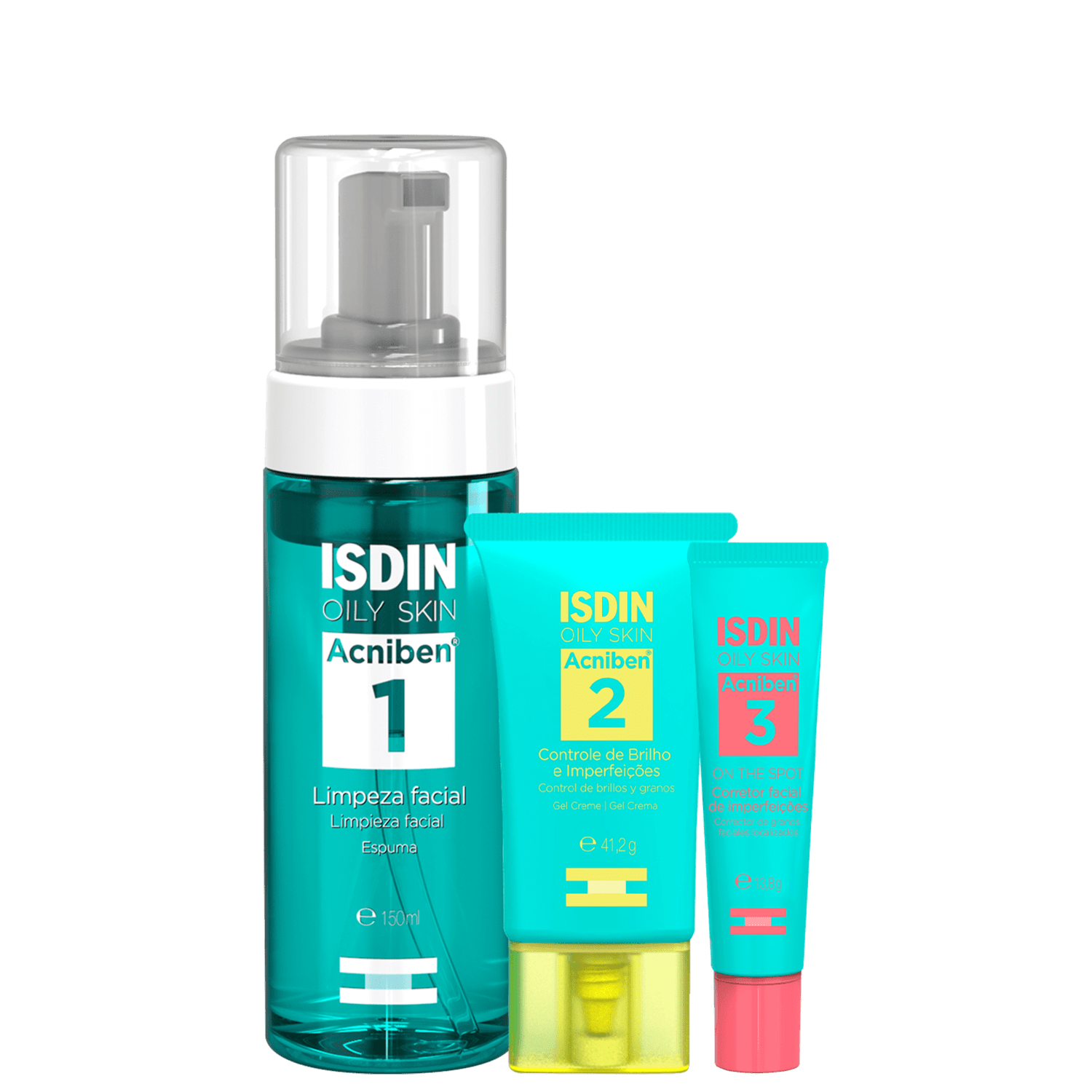 Kit ISDIN Acniben Skincare 3 Produtos