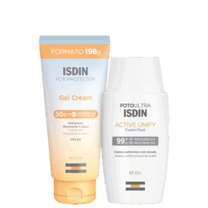 Kit ISDIN Foto Ultra Active Unify Fotoprotector Gel Cream 2 Produtos