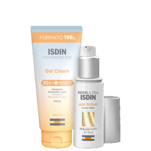 Kit ISDIN Foto Ultra Age Repair 5 Stars Fotoprotector Gel Cream 2 Produtos
