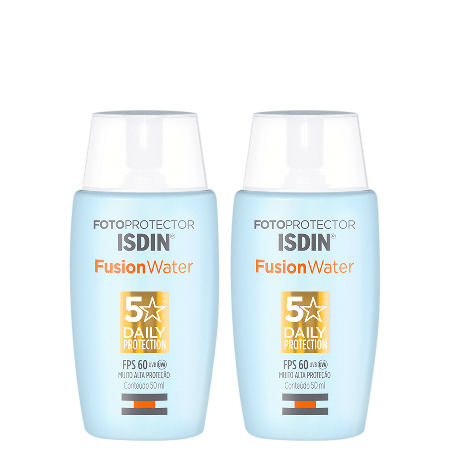 Kit ISDIN Fotoprotector Fusion Water 5 Stars FPS 60 2 Unidades