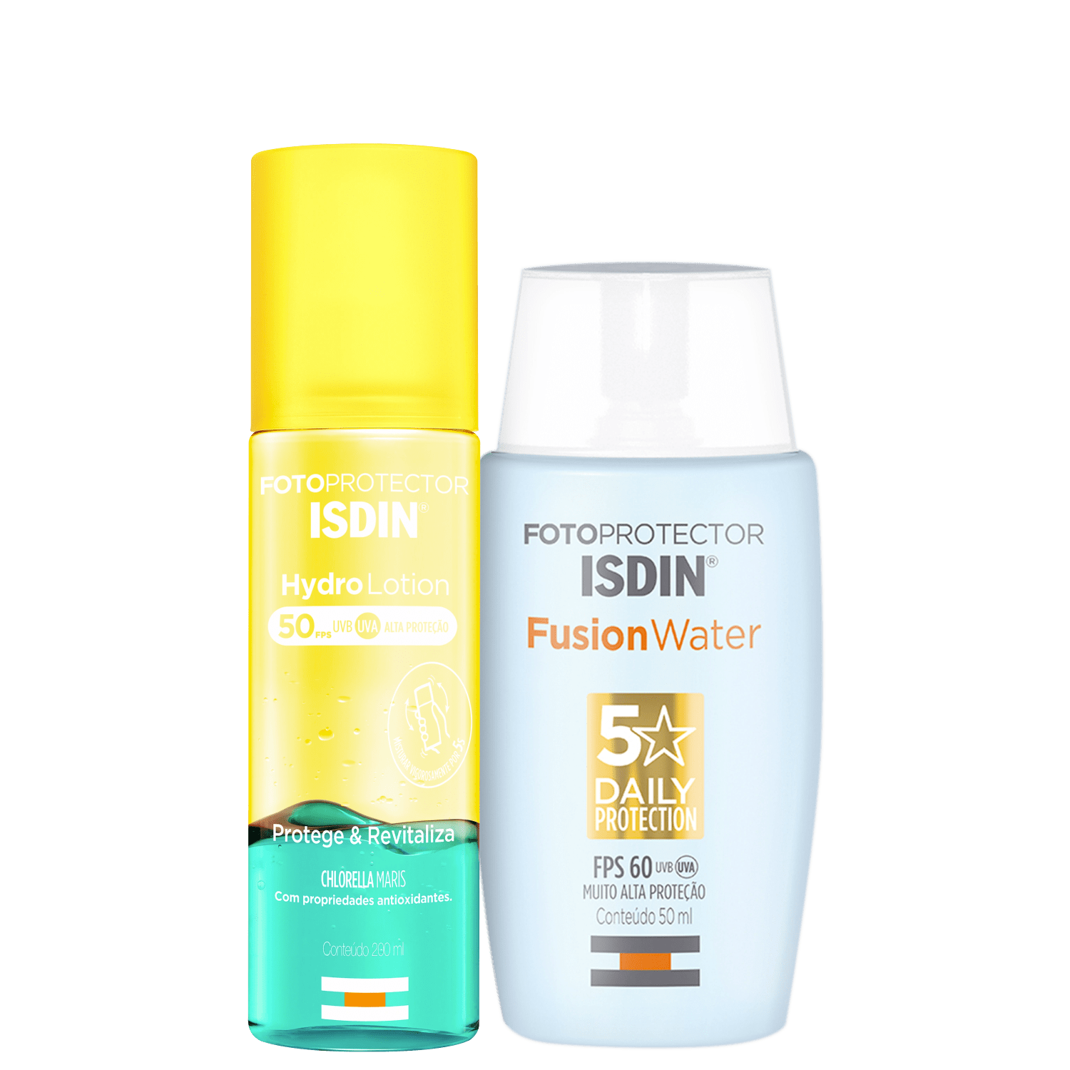 Kit ISDIN Fotoprotector Fusion Water 5 Stars HydroLotion 2 Produtos